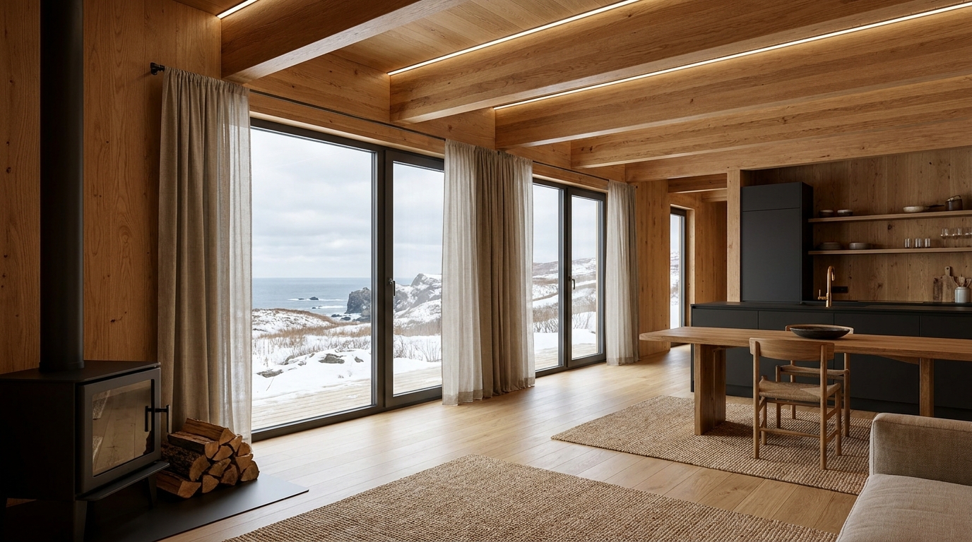 北の小屋 内観