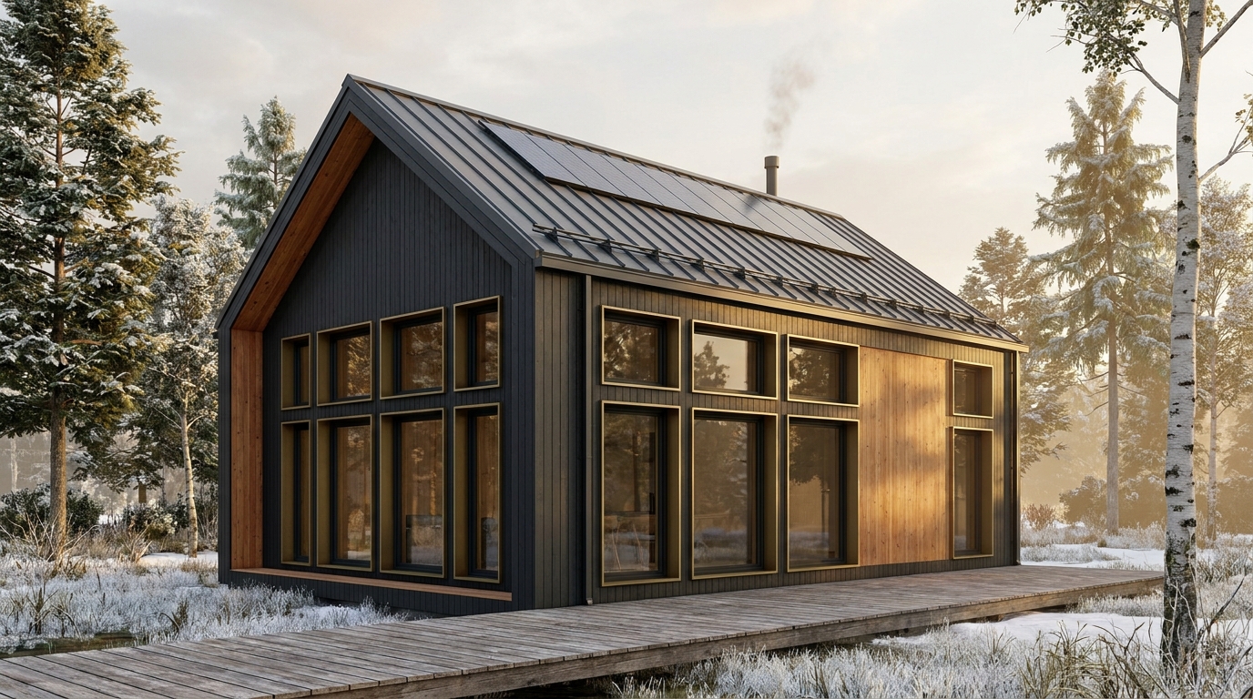 西の塔 外観 — AI render based on BIM specs