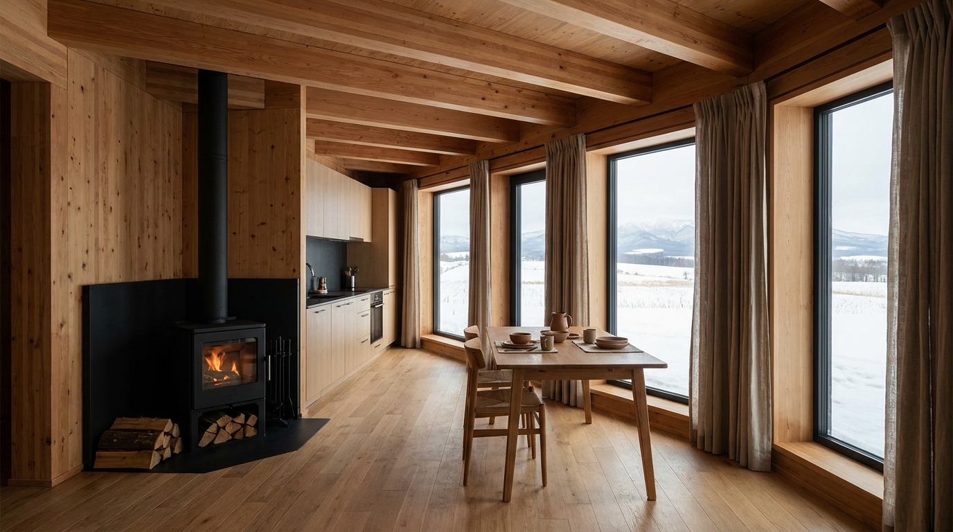 南の小屋 内観