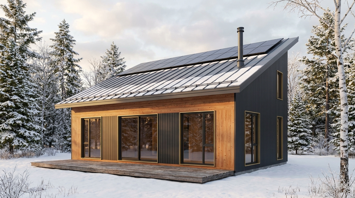 東の館 外観 — AI render based on BIM specs