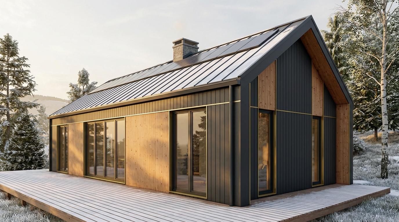 東の館 外観 — AI render based on BIM specs