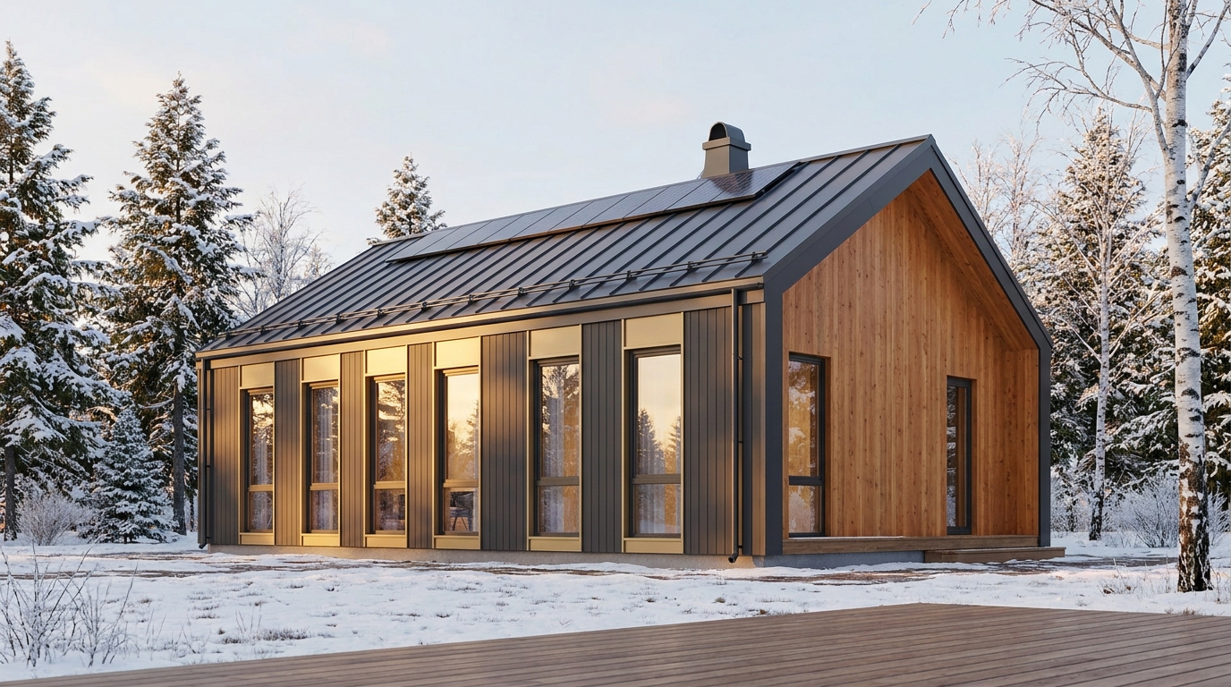 星の庵 外観 — AI render based on BIM specs