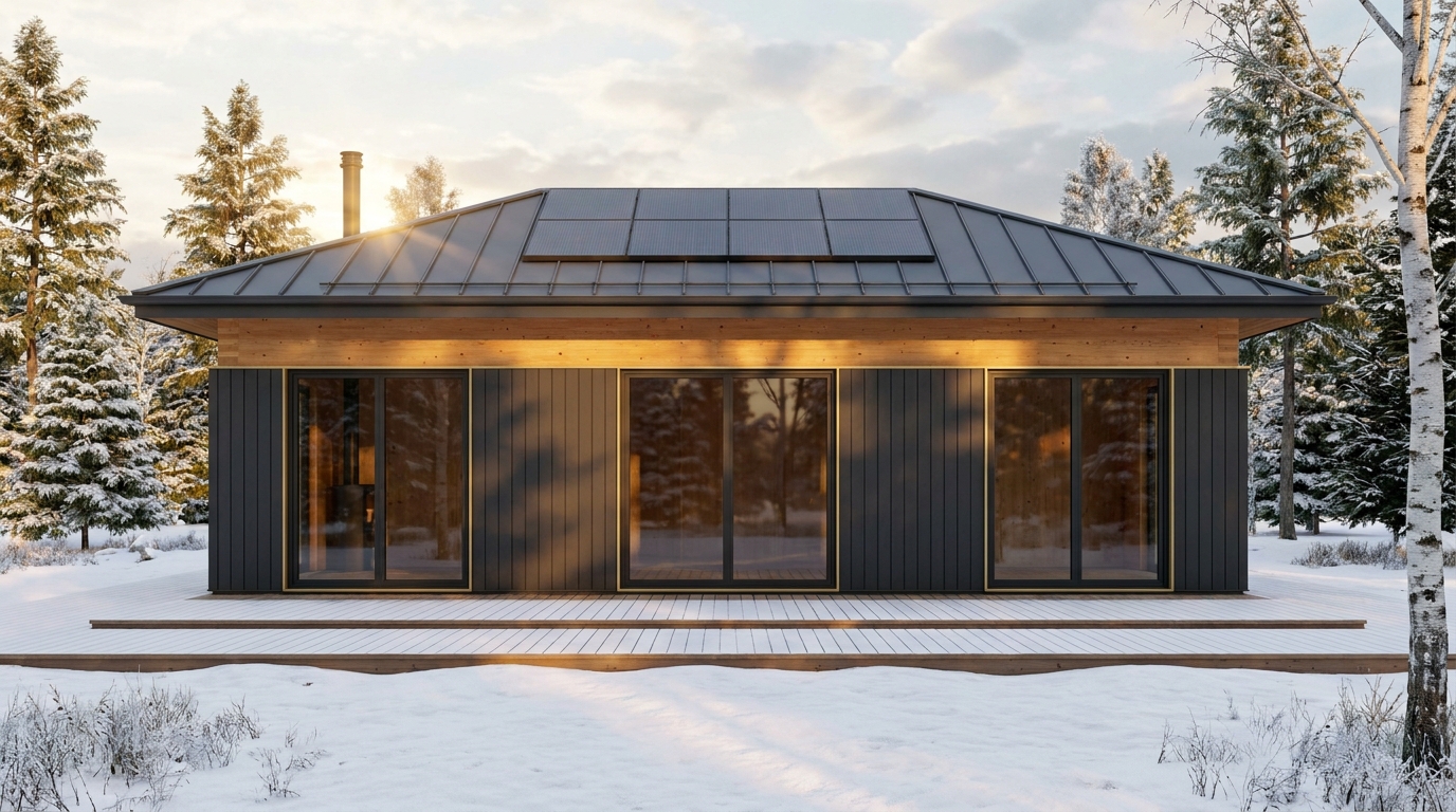 南の館 外観 — AI render based on BIM specs