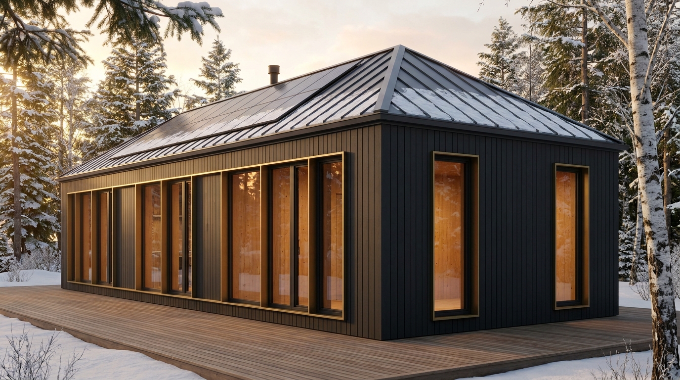 星の館 外観 — AI render based on BIM specs