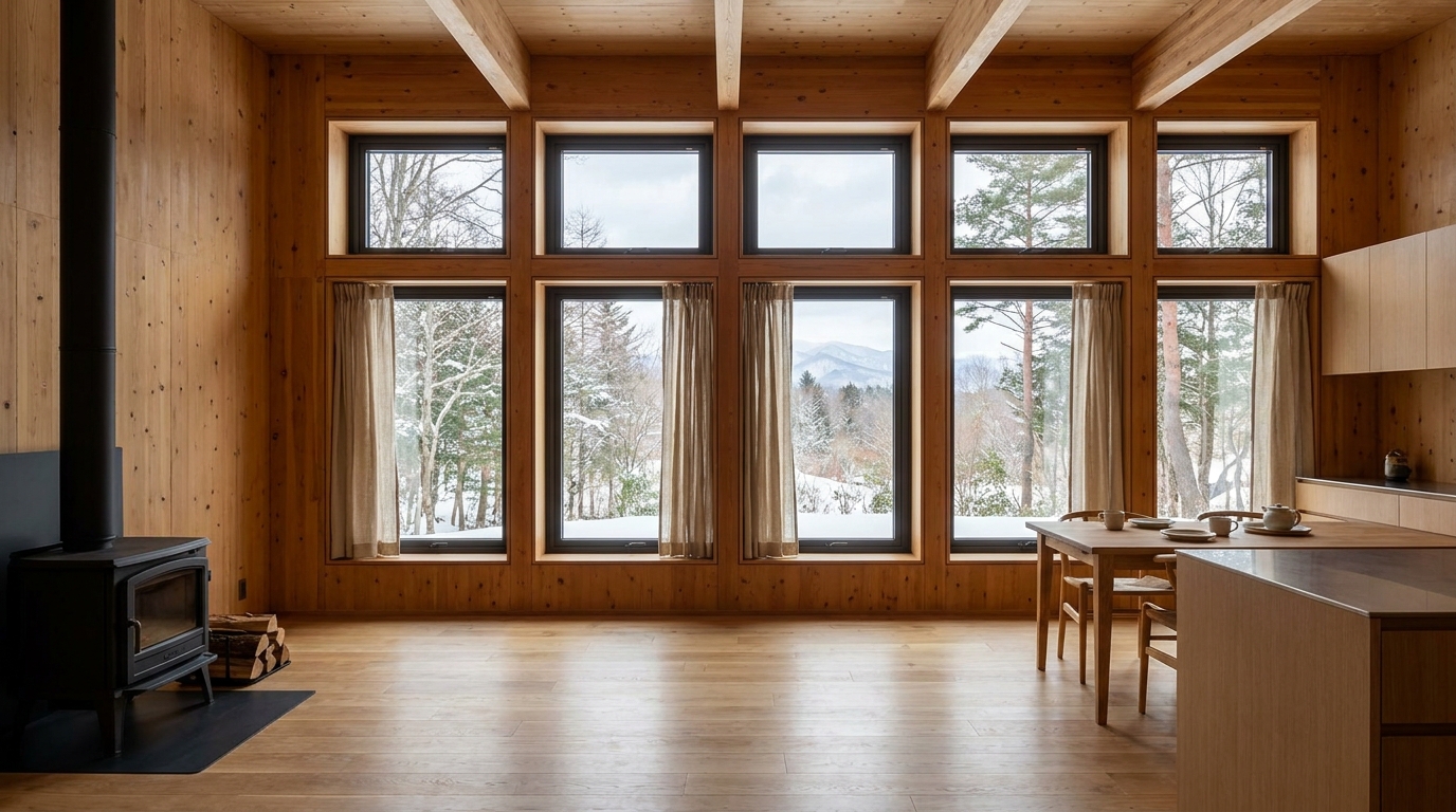 南の小屋 内観