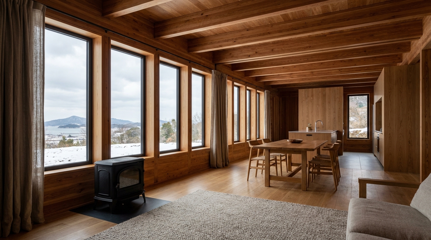 北の小屋 内観