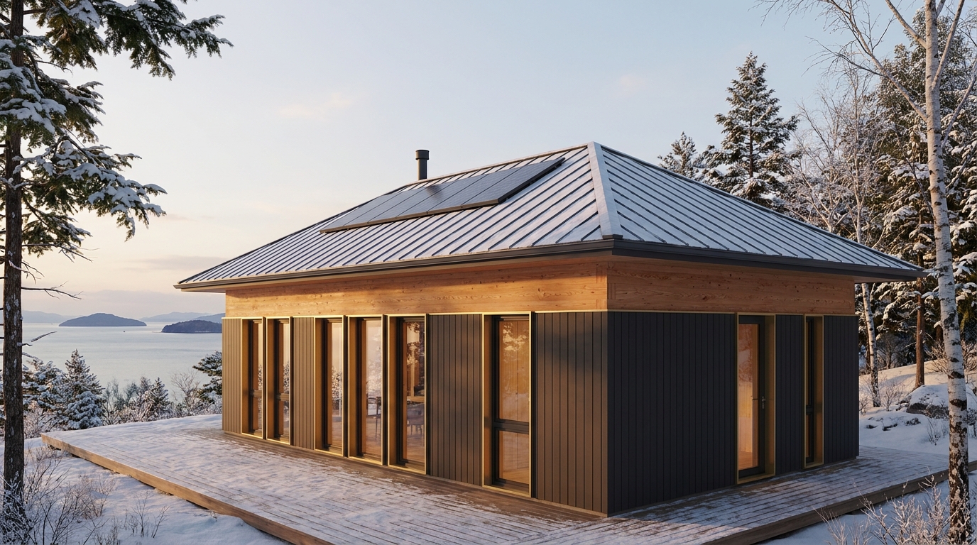 西の杜 外観 — AI render based on BIM specs