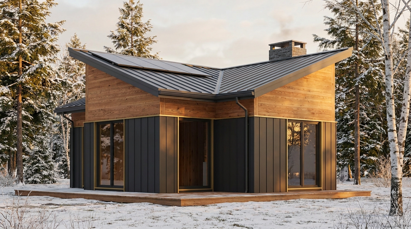 西の杜 外観 — AI render based on BIM specs