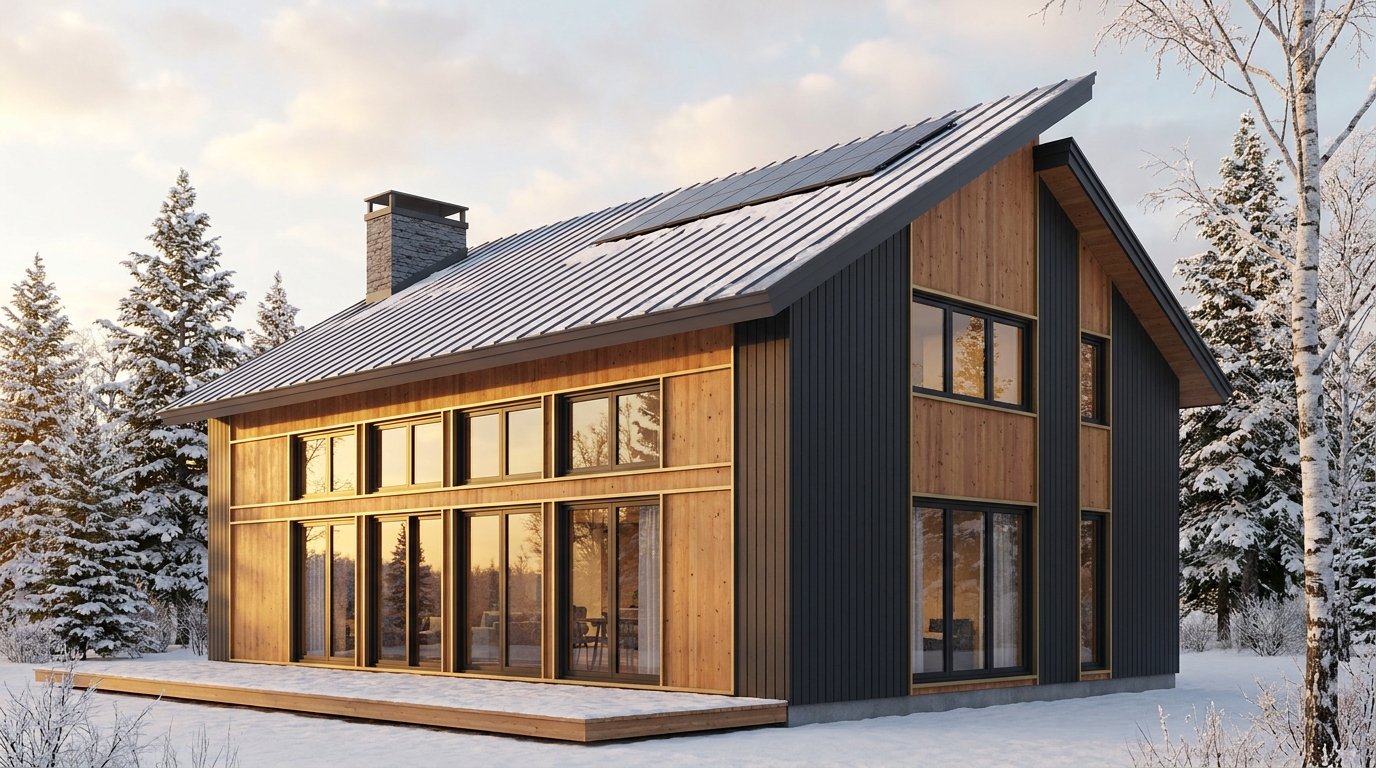 南の館 外観 — AI render based on BIM specs