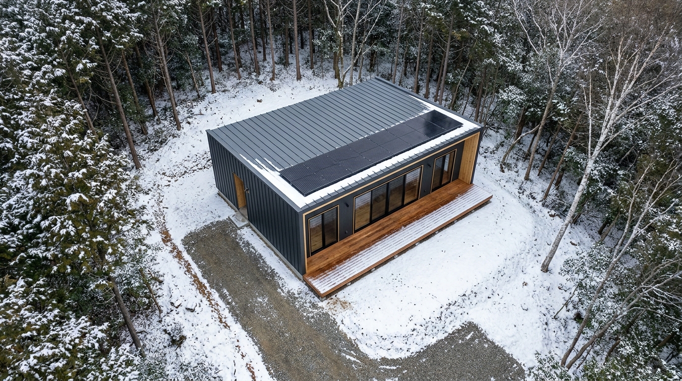 雪の小屋 配置