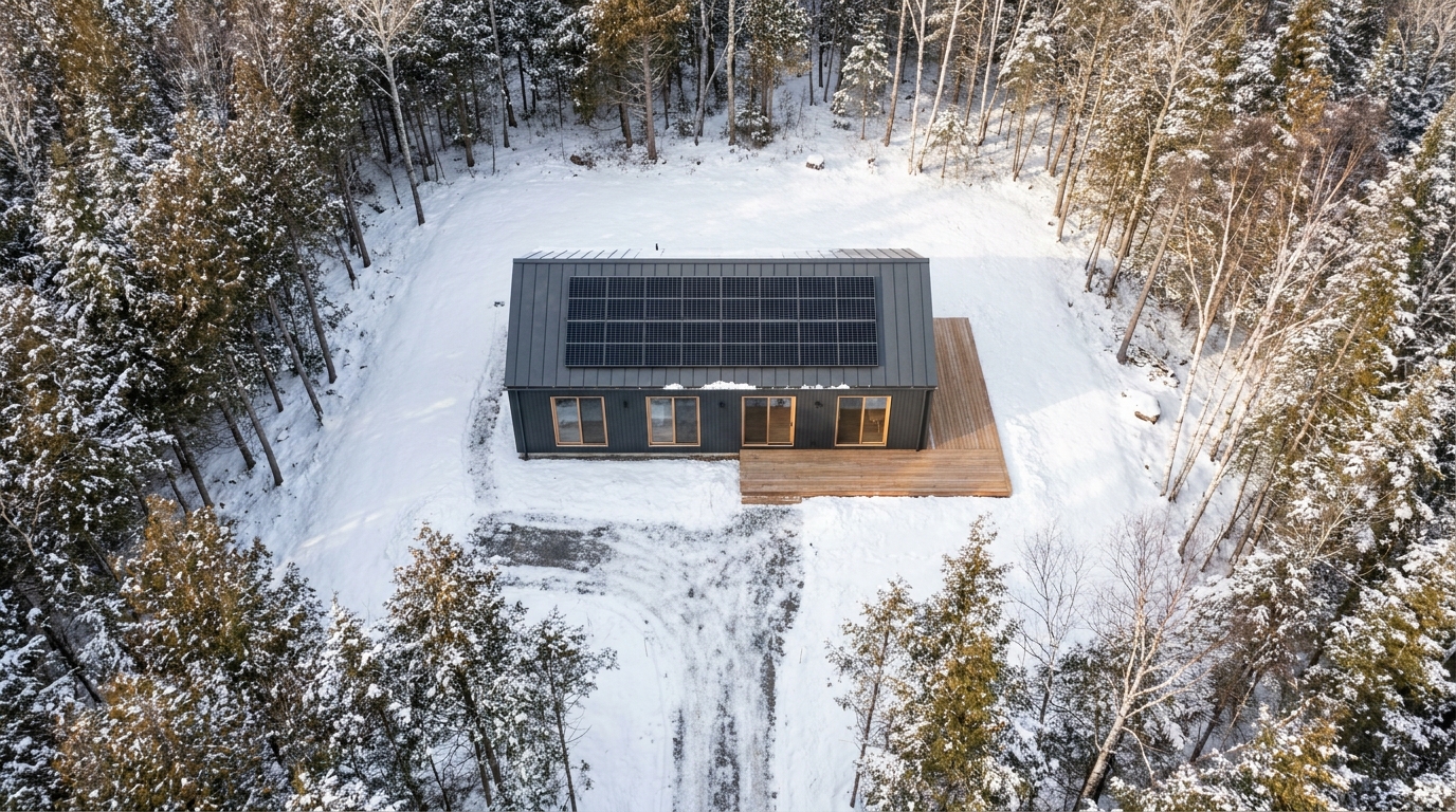 雪の小屋 配置