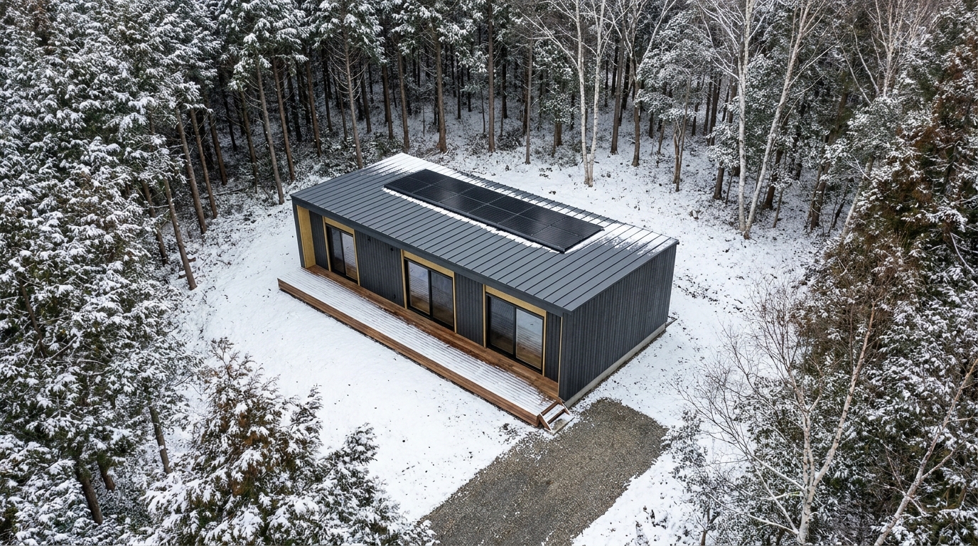 湖の小屋 配置
