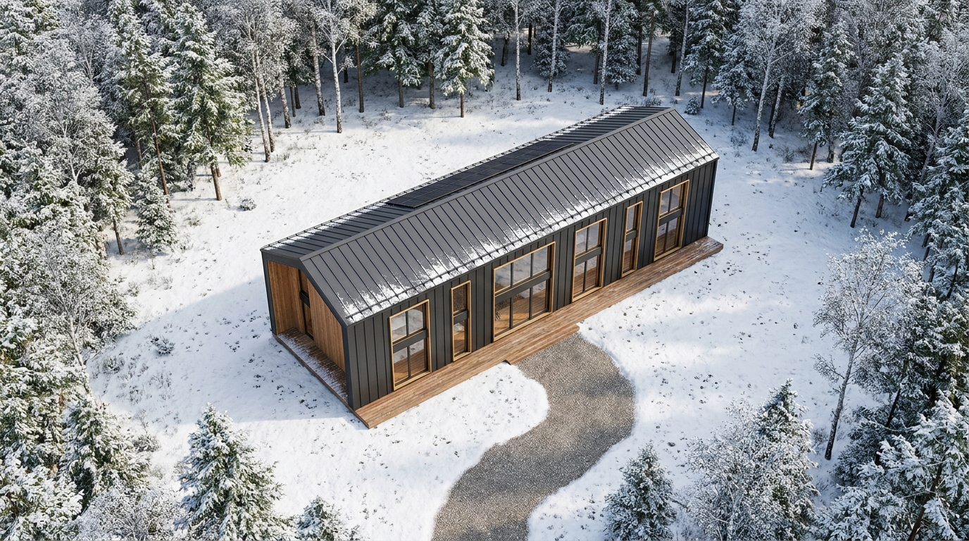 雪の小屋 配置