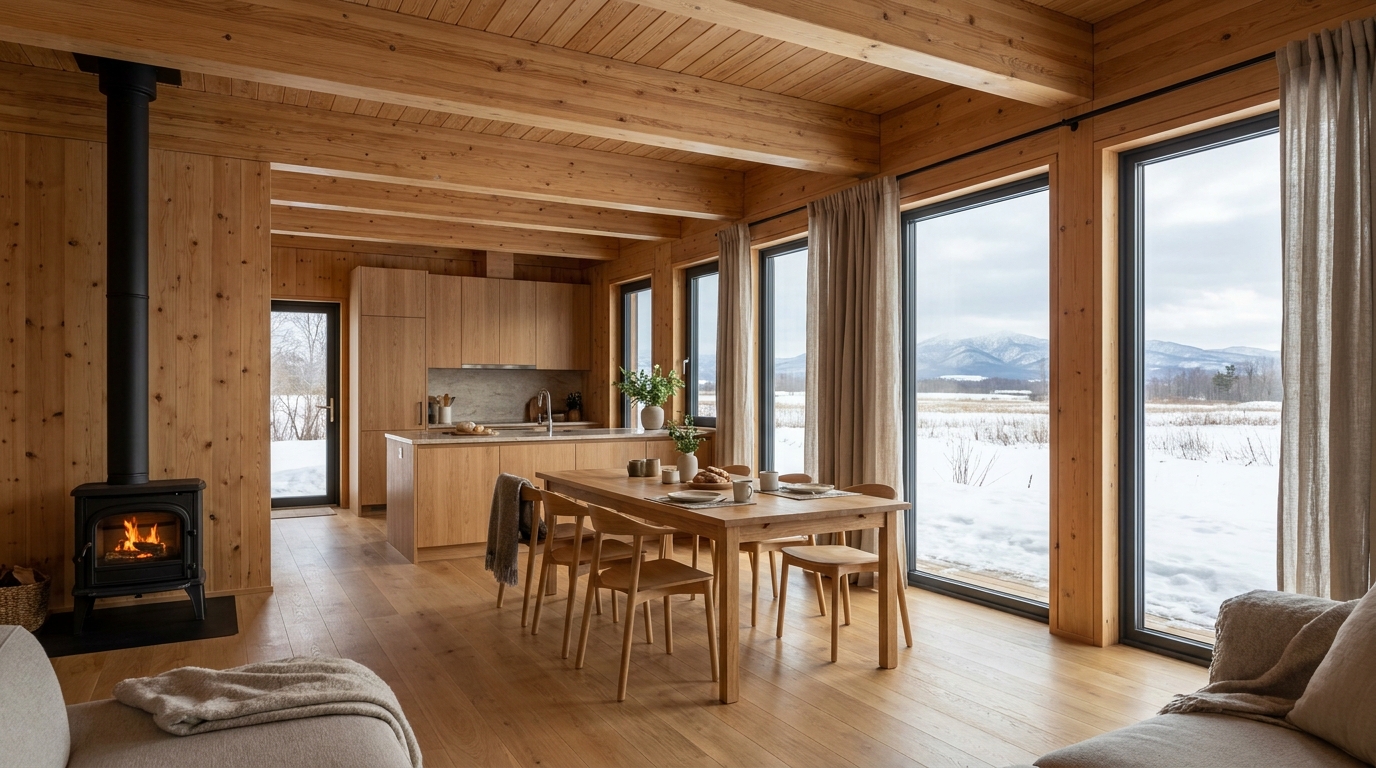 陽の小屋 内観