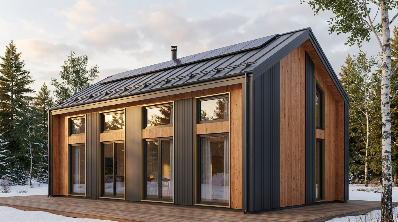 風の塔 外観 — AI render based on BIM specs