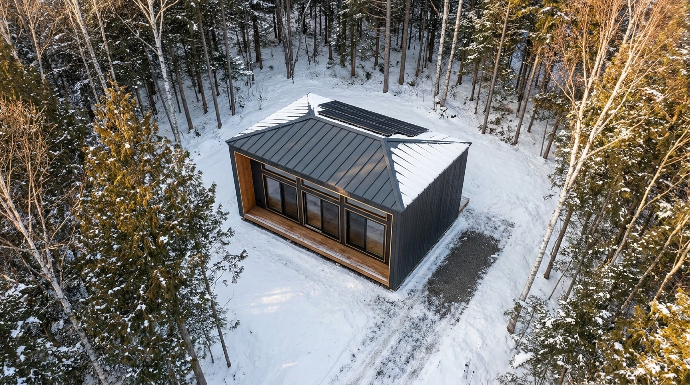 湖の小屋 配置