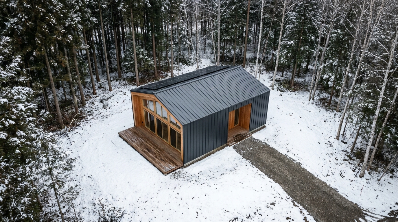 雪の小屋 配置