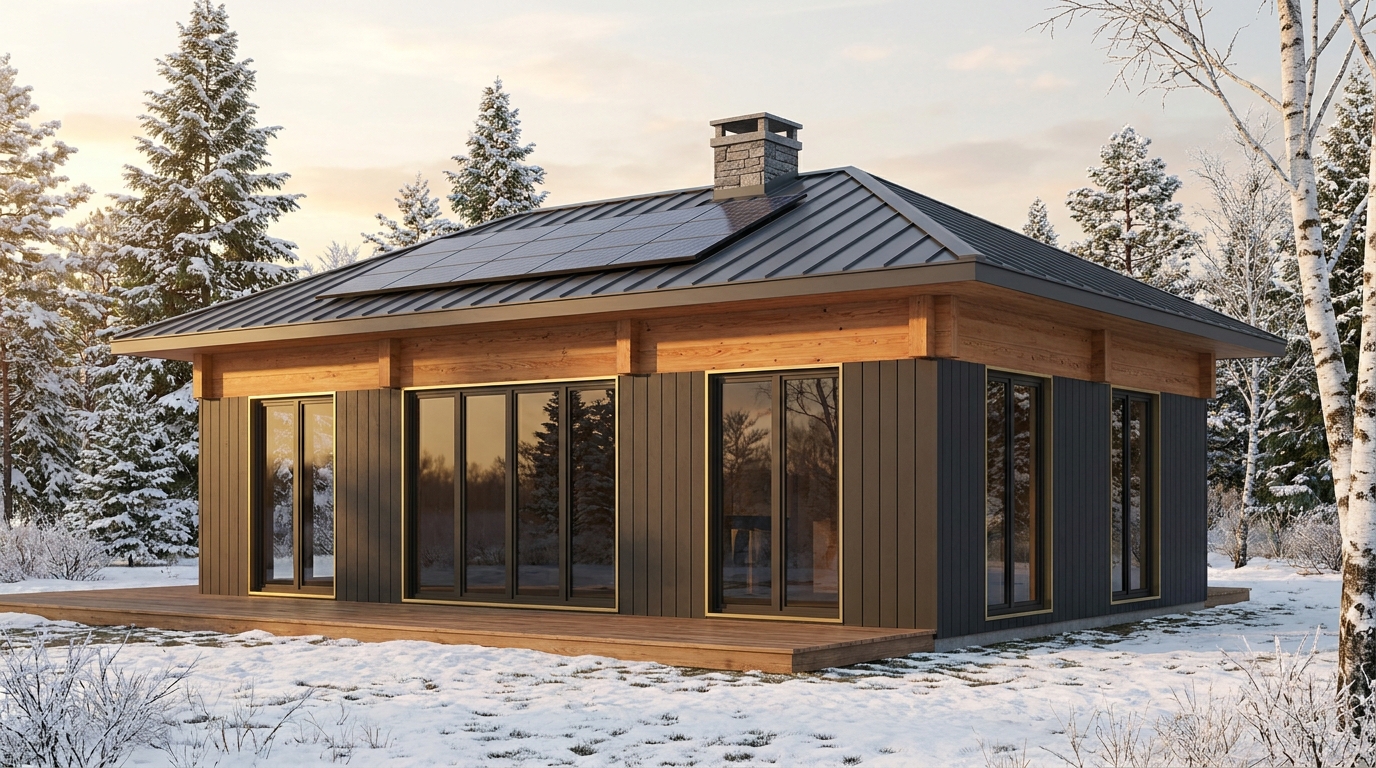 月の蔵 外観 — AI render based on BIM specs