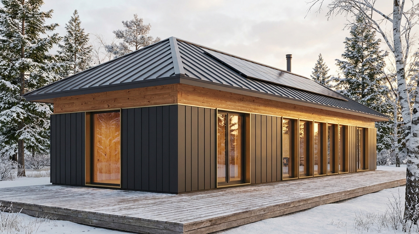 南の里 外観 — AI render based on BIM specs