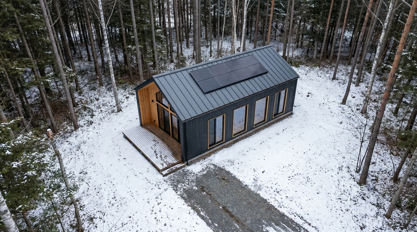 雪の小屋 配置