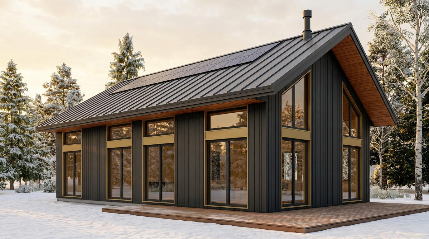東の蔵 外観 — AI render based on BIM specs