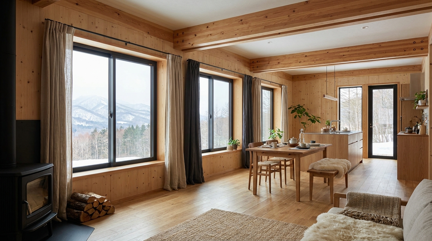 風の小屋 内観