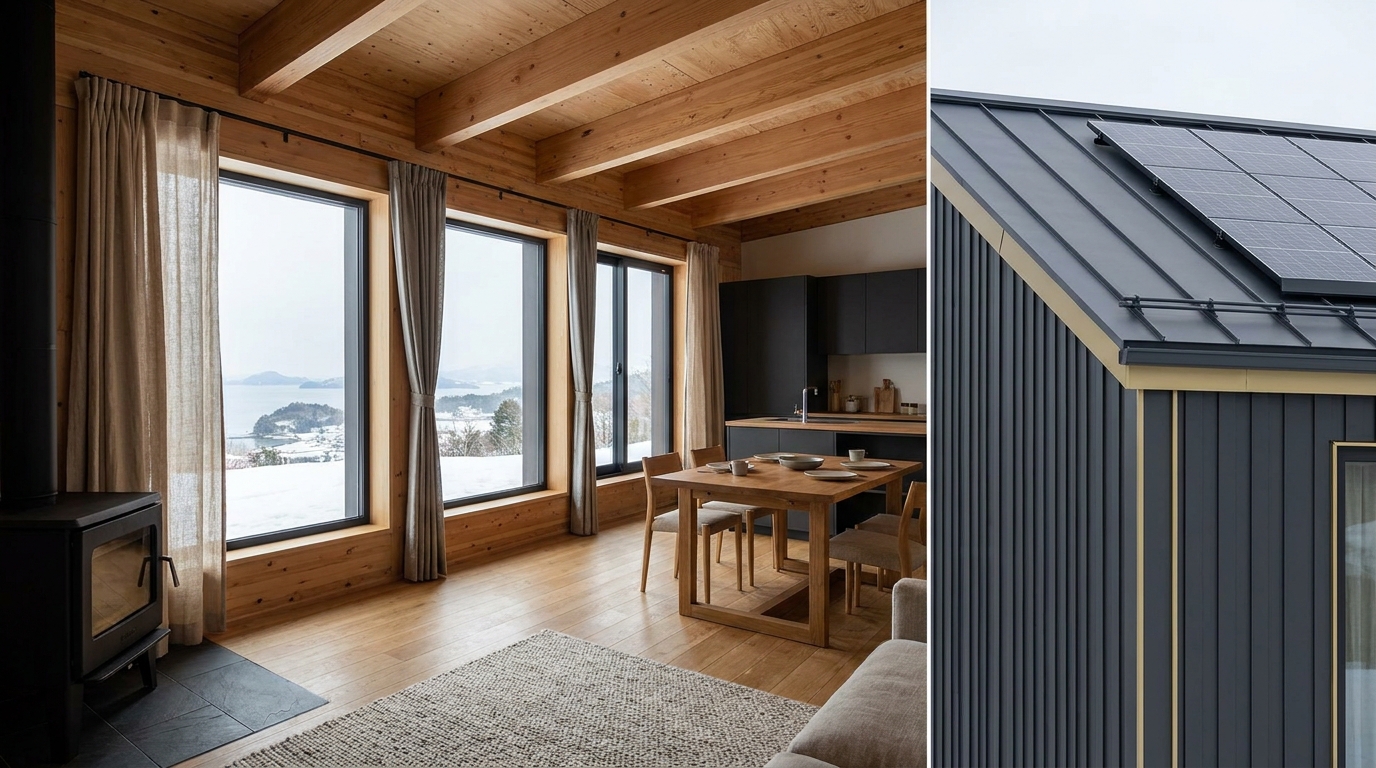 月の小屋 内観
