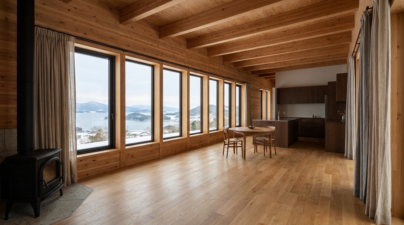 陽の小屋 内観