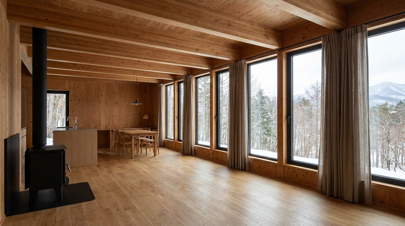 南の小屋 内観