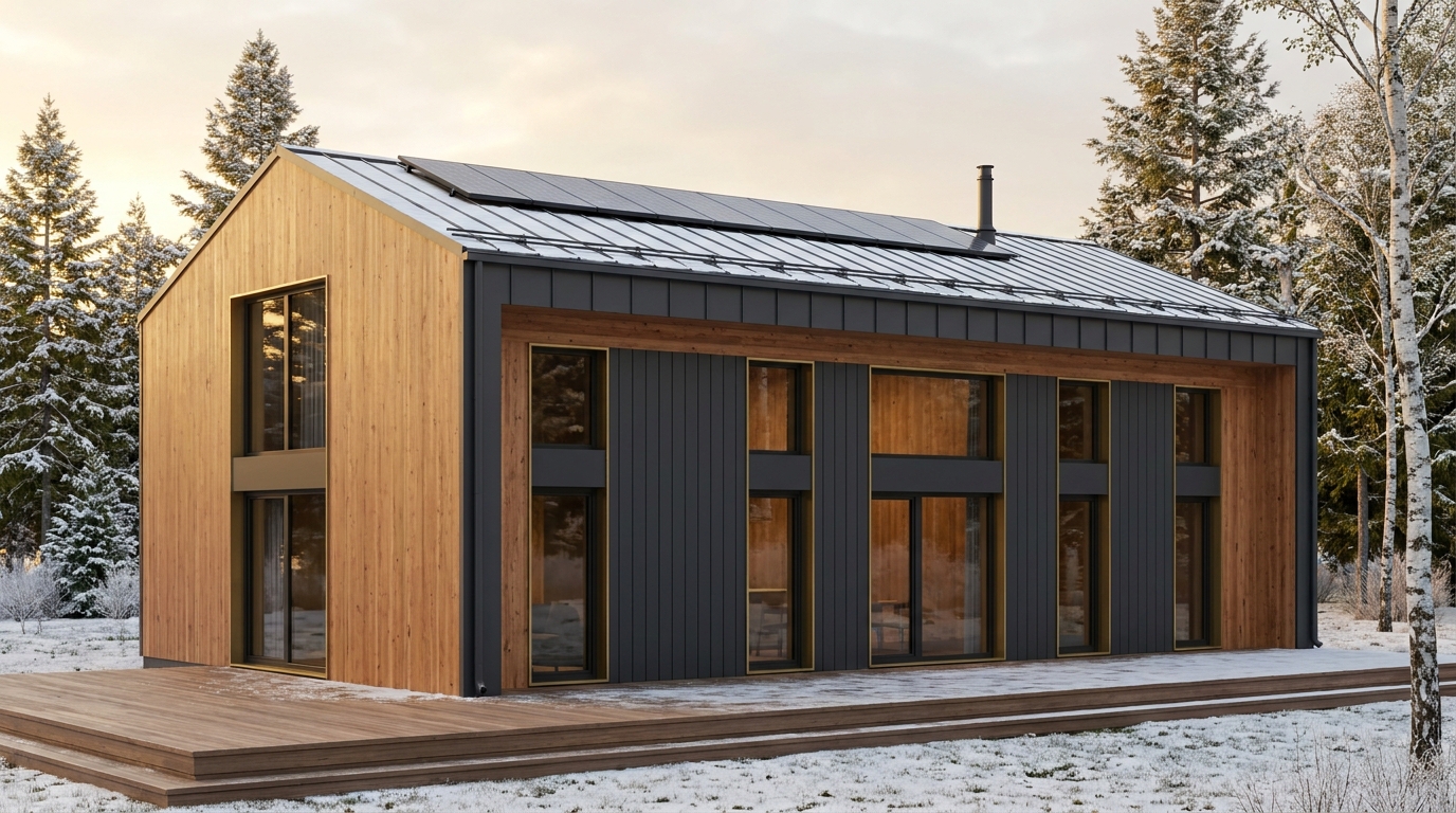霧の館 外観 — AI render based on BIM specs