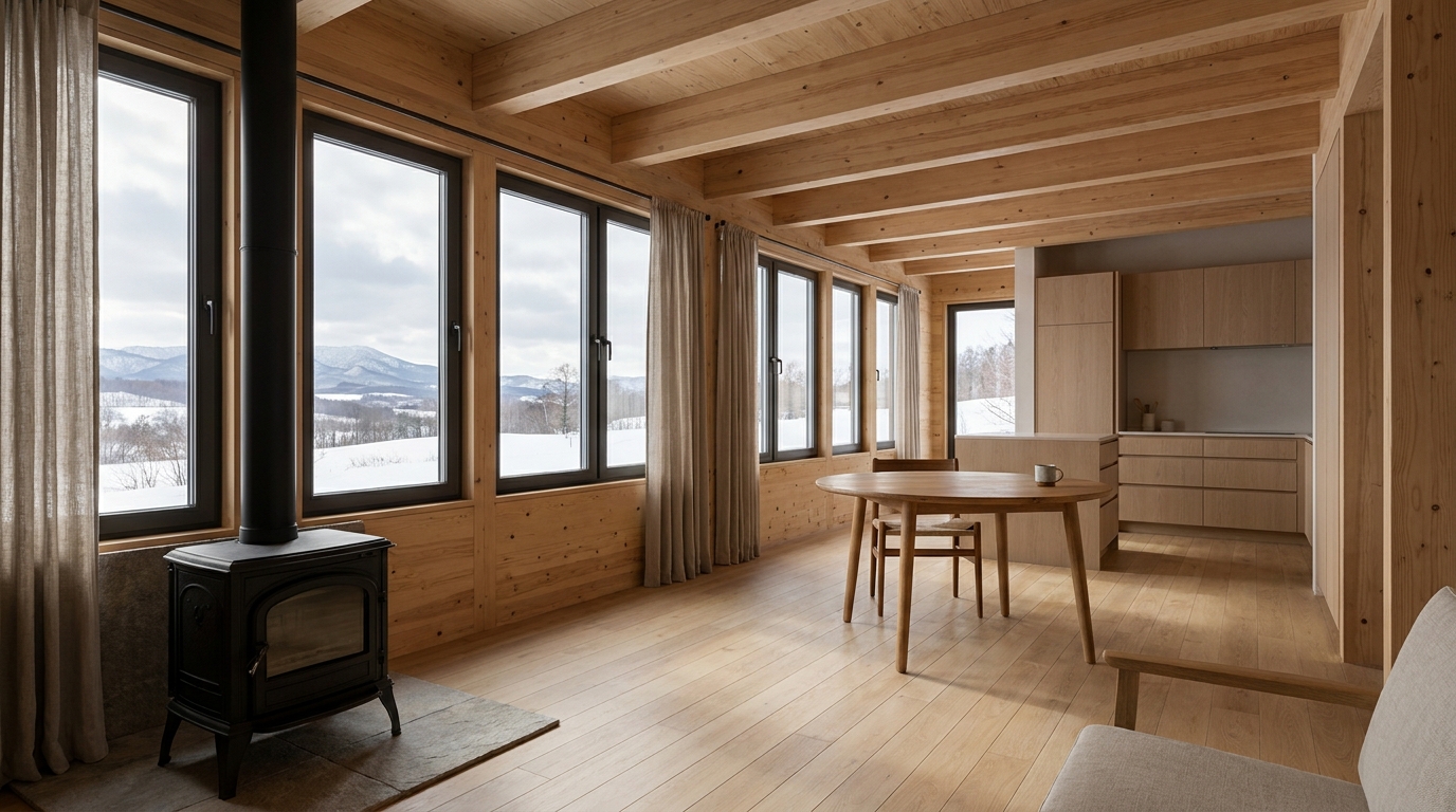 陽の小屋 内観