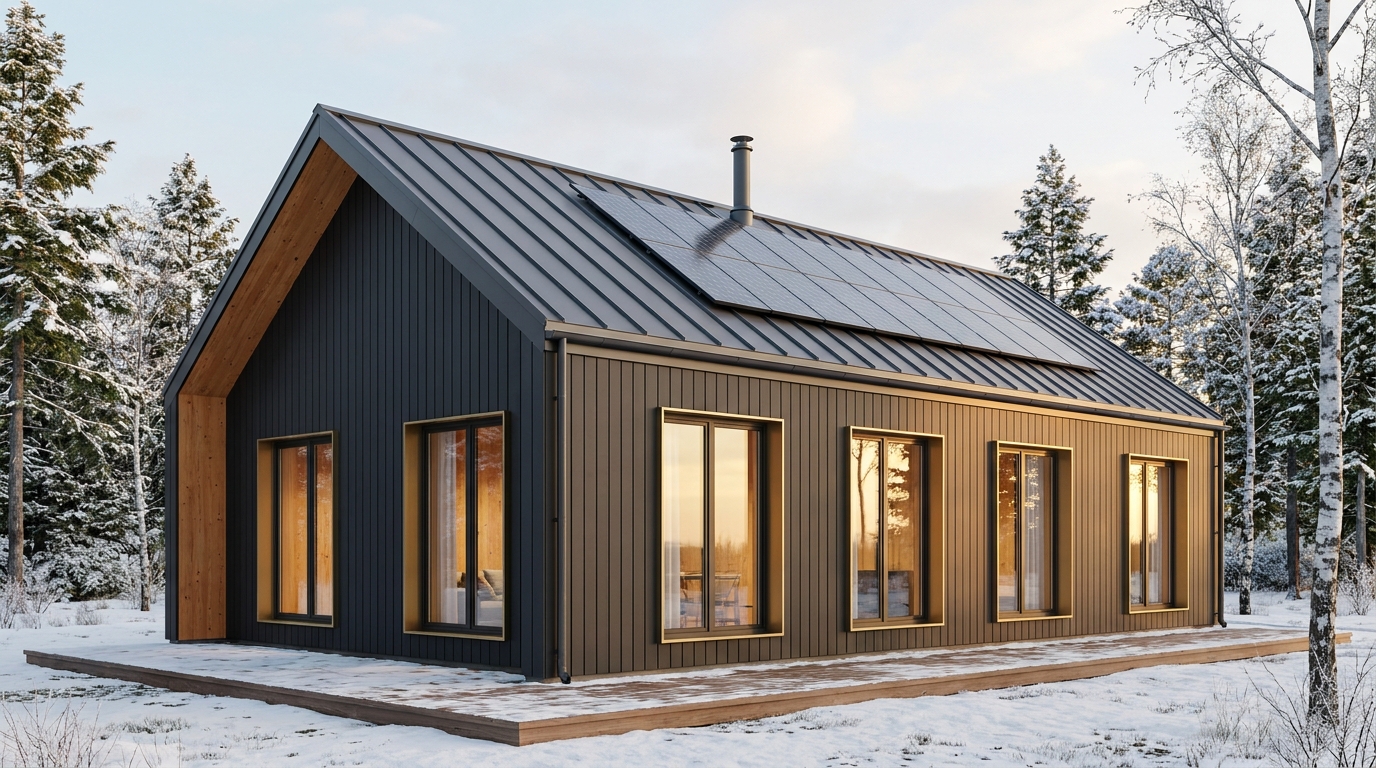 陽の砦 外観 — AI render based on BIM specs