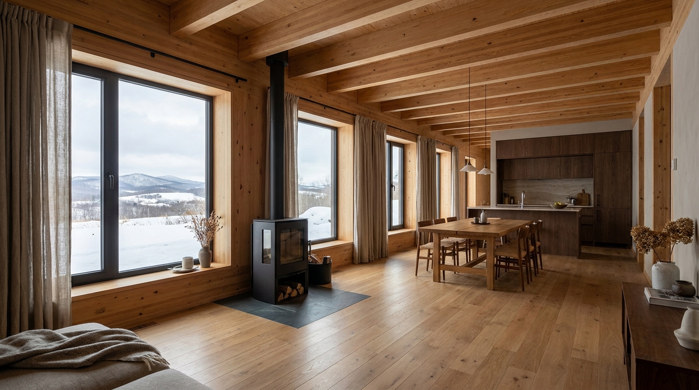 北の小屋 内観