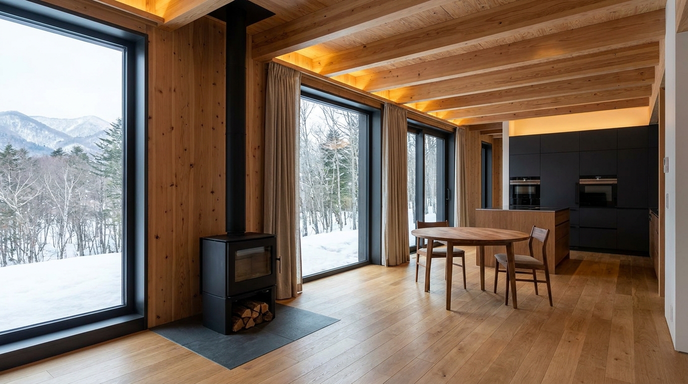 北の小屋 内観