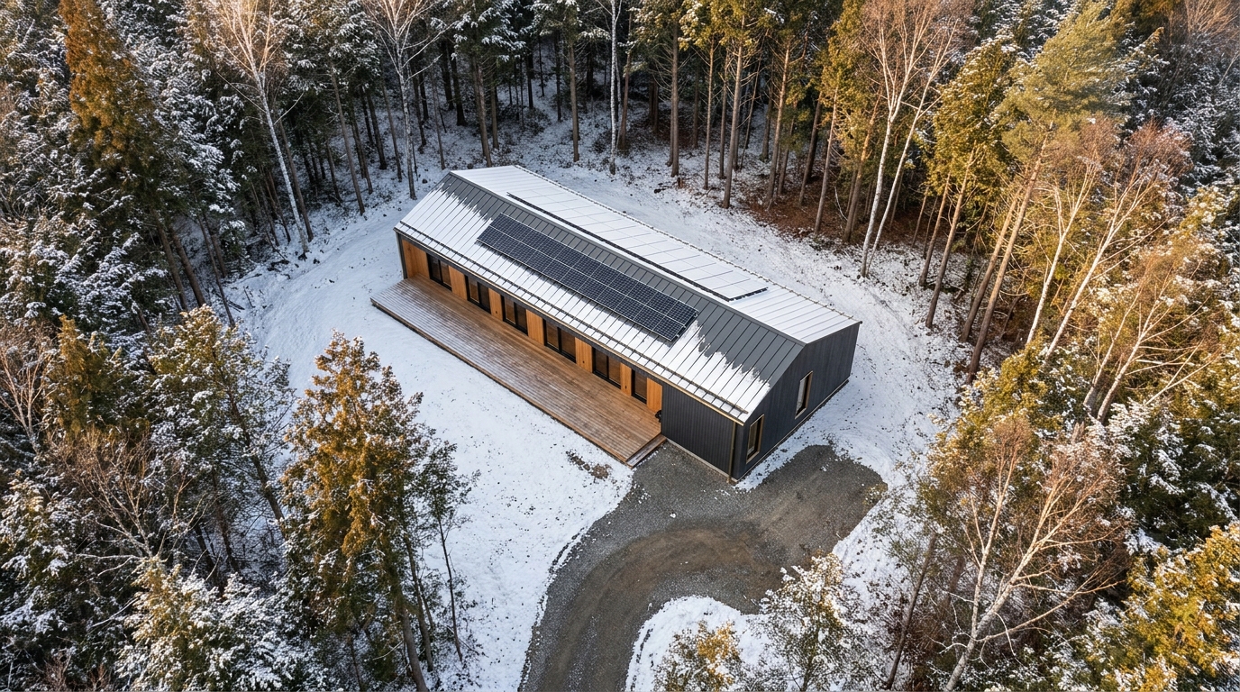 雪の小屋 配置