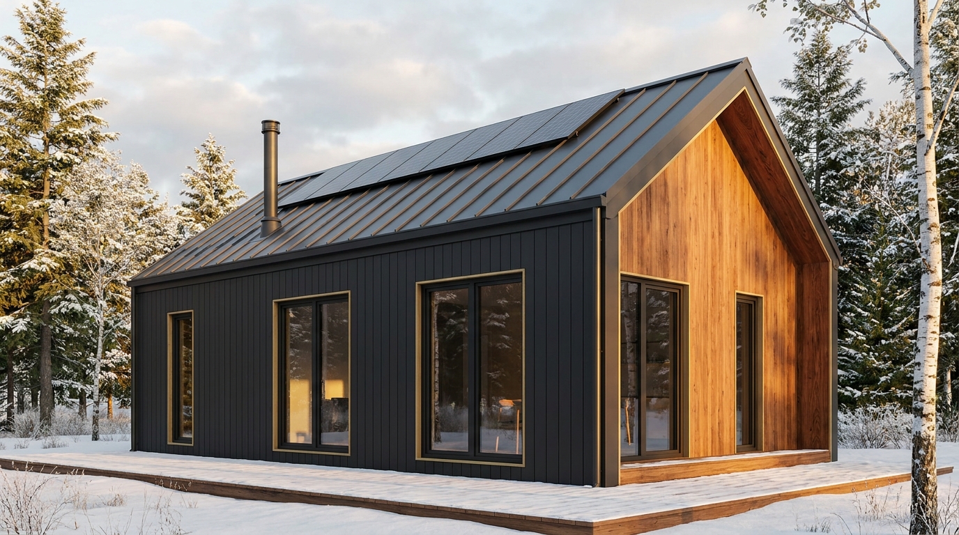 東の砦 外観 — AI render based on BIM specs
