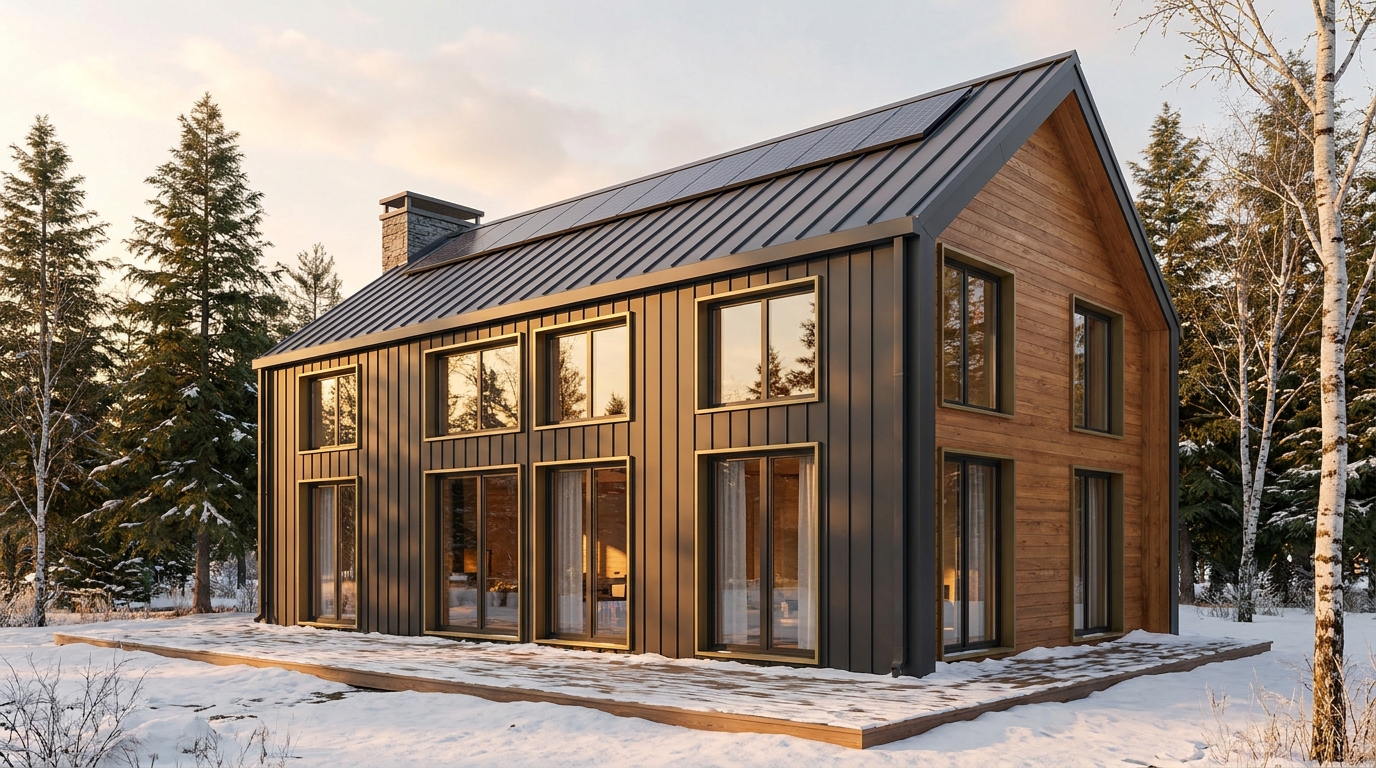 陽の里 外観 — AI render based on BIM specs