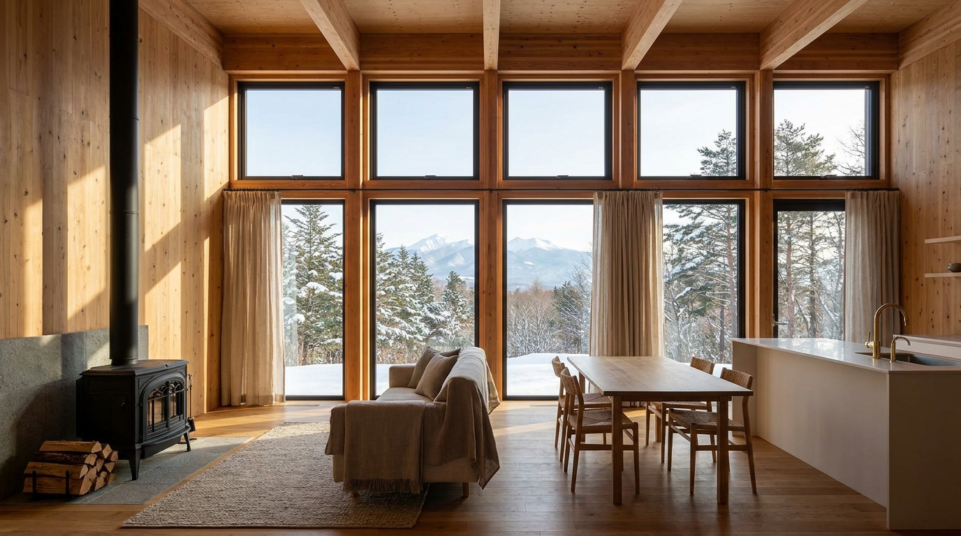 北の小屋 内観