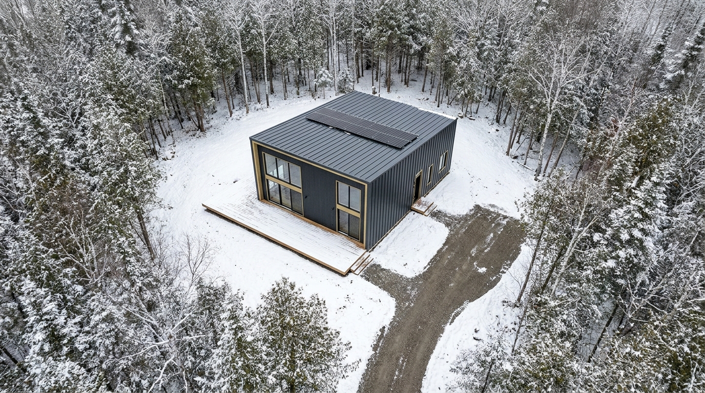 雪の小屋 配置