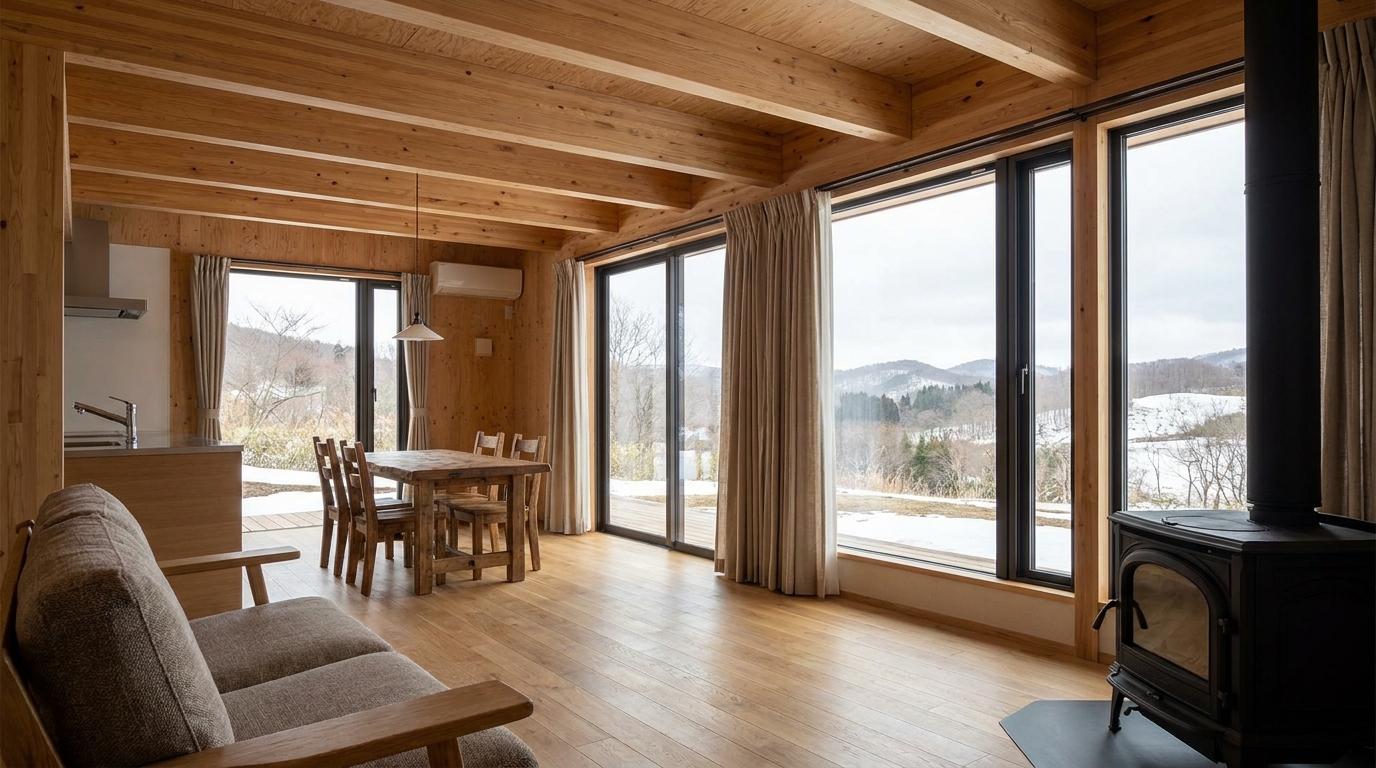 南の小屋 内観