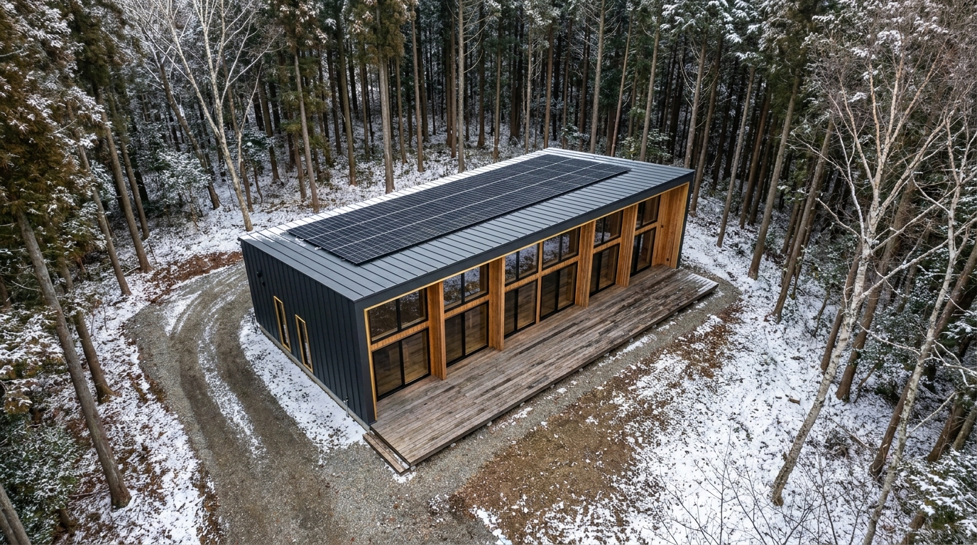 雪の小屋 配置
