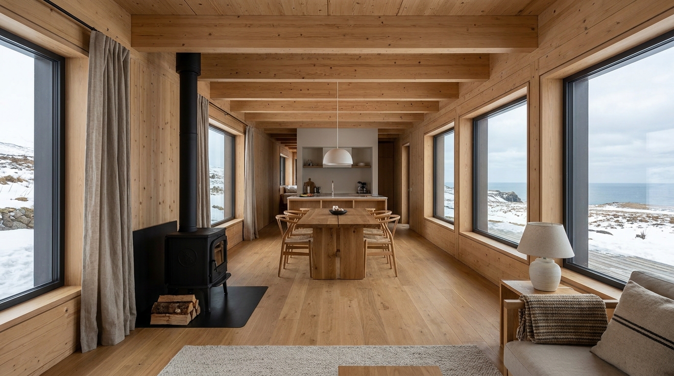北の小屋 内観