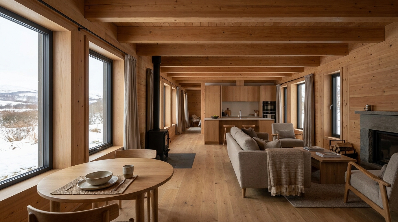 月の小屋 内観