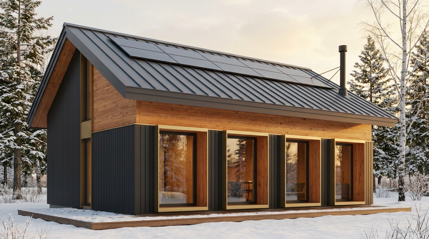 南の館 外観 — AI render based on BIM specs