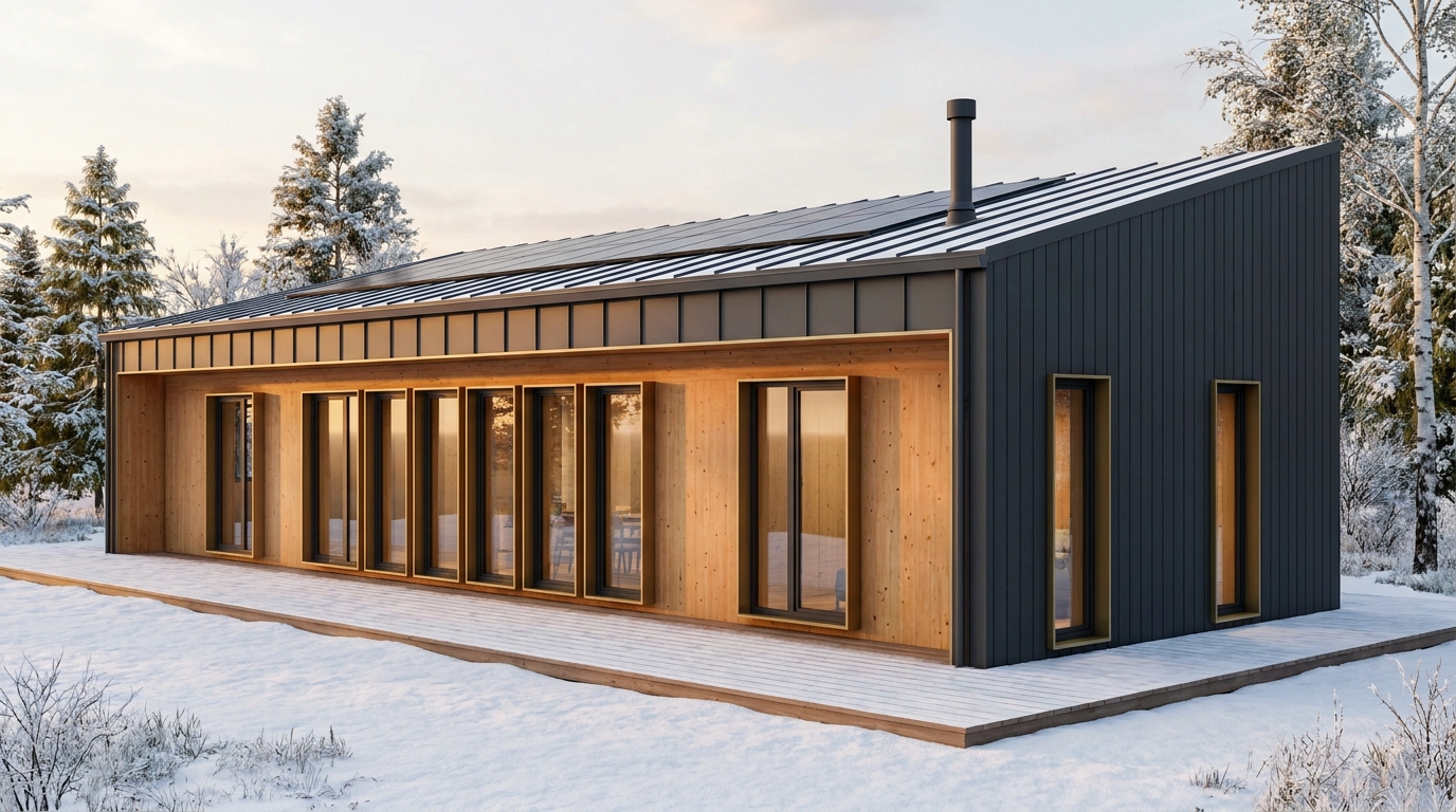 月の砦 外観 — AI render based on BIM specs