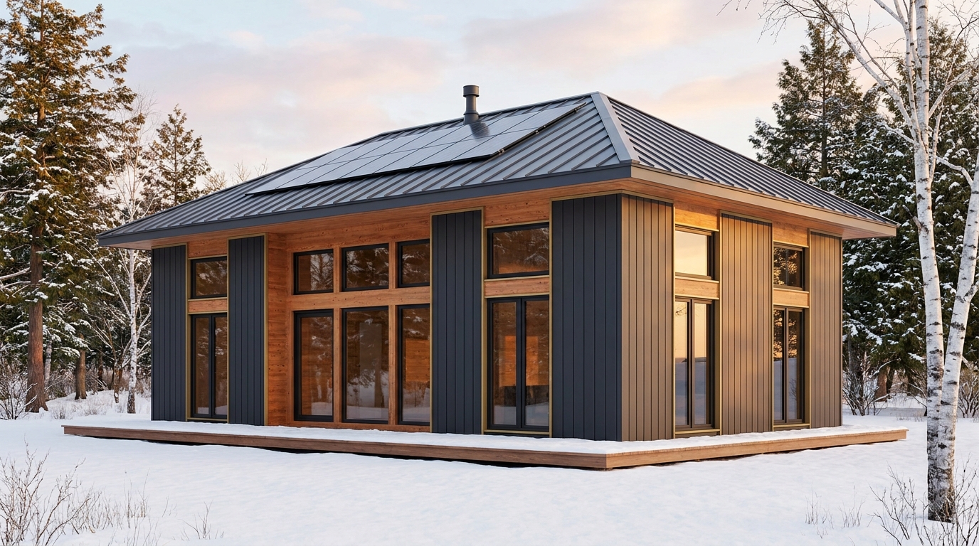 風の塔 外観 — AI render based on BIM specs