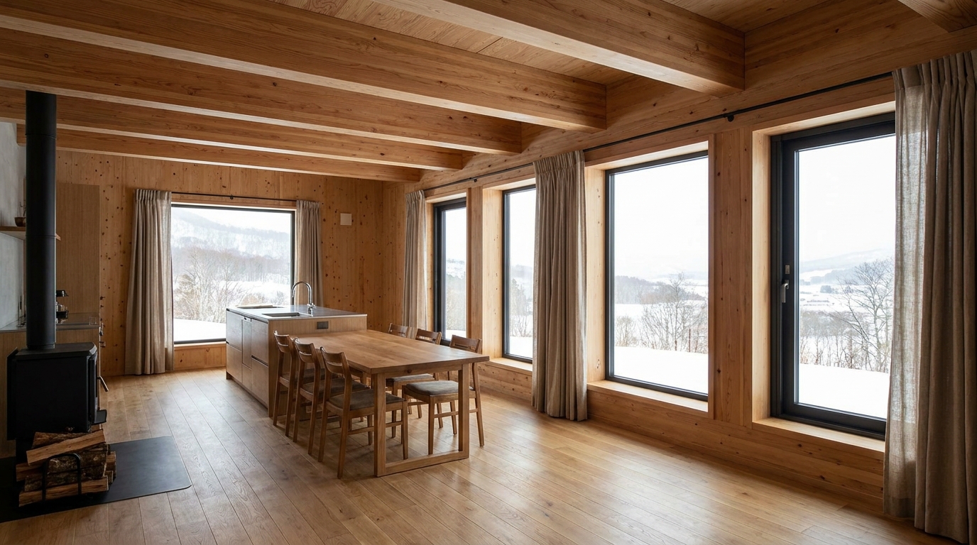 陽の小屋 内観