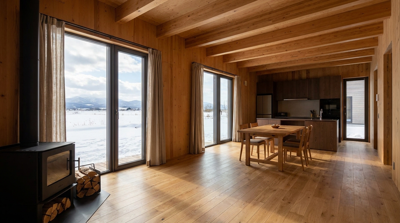 陽の小屋 内観