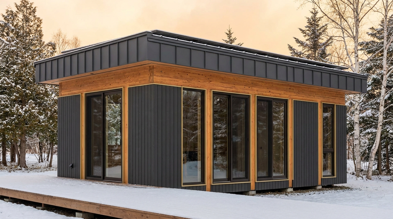 陽の里 外観 — AI render based on BIM specs
