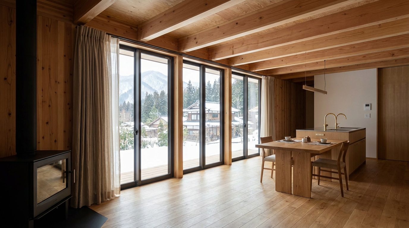 北の小屋 内観